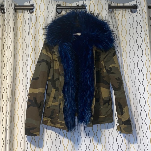 Fur Army Jacket - Picture 1 of 2